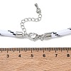 Ployester Core-Wrapped Round Cord Necklace Making KK-CBACFA2-03P-18-3