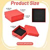 12Pcs 6 Colors Square Cardboard Necklace Boxes CBOX-FS0001-11-3