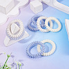8Pcs 4 Colors Plastic Hair Accessories OHAR-TADJ0001-01-6