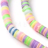 Handmade Polymer Clay Beads Strands CLAY-R089-4mm-T03C-5