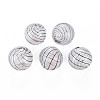 Transparent Handmade Blown Glass Globe Beads LS-GLAA-T012-35C-05-1