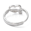 304 Stainless Steel Hollow Heart Adjustable Rings RJEW-D006-15P-3