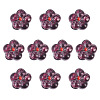 10Pcs Transparent Handmade Bumpy Lampwork Beads LAMP-TADJ0001-48A-2