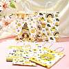 12Pcs 6 Colors Bees Theme Rectangle Paper Bags CARB-FS0001-08-7