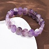 Natural Amethyst Faceted Beaded Stretch Bracelets for Women BJEW-K251-07F-3