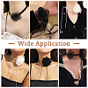 4Pcs 4 Styles Cloth & Polyester Flower Collar Choker Necklaces Set for Women Bride Wedding Party AJEW-TA0001-27-15