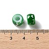 Spray Painted ABS Plastic European Beads KY-G033-01A-08-3