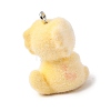 Flocking Opaque Resin Pendants RESI-G128-01V-2