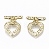 Brass Toggle Clasps KK-T057-056-NF-1