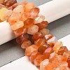 Natural Orange Botswana Agate Beads Strands G-N327-05-19-2