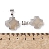 Natural Grey Agate Pendants G-K359-02P-03-3