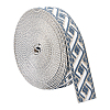 Vintage Jacquard Polyester Ribbon OCOR-WH0109-334B-1