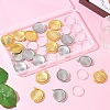 20Pcs 2 Colors Zinc Alloy Pendant Cabochon Settings DIY-YW0018-49-5