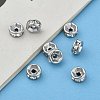 316 Surgical Stainless Steel Rhinestone Spacer Beads STAS-L285-001P-02-5