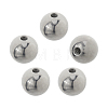 5Pcs 304 Stainless Steel Round Cord End Caps STAS-FH0002-40A-1