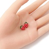 2Pcs Brass Enamel Charms KK-YW0001-79-4