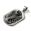 316L Surgical Stainless Steel Big Pendants STAS-H194-02AS-02-2