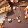 10Pcs 2 Colors Electroplated Raw Rough Natural Druzy Agate Beads G-TA0003-19-7