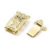 Brass Filigree Box Clasps KK-O131-01G-3