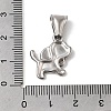 Animal Theme 304 Stainless Steel Pendants STAS-B167-27C-P-3