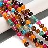 Natural Striped Agate/Banded Agate Beads Strands G-Z060-A01-A07-2