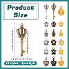 72Pcs 18 Styles Tibetan Style Alloy Pendants FIND-PH0061-87-3