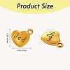 40 Pieces Mother and Father Words Charm Pendant Antique Alloy Heart Charms Mixed Color for Jewelry Gift Necklace Bracelet Making Crafts JX367A-2