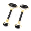 Natural Obsidian Brass Face Massager MRMJ-G009-53G-1