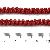 Dyed Synthetic Coral Beads Strands CORA-P010-04A-4