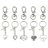 Valentine's Day Heart Alloy Pendant Keychain KEYC-FS0001-03-1
