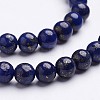 16 inch Grade A Round Dyed Natural Lapis Lazuli Beads Strand GSR6mmC123-4