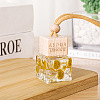Cube Glass Empty Refillable Car Perfume Bottle PW-WGEBF83-01-1