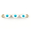 Alloy Enamel Connector Charms X1-FIND-TAC0016-27D-1