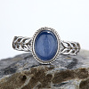 925 Sterling Silver with Natural Kyanite Finger Rings WGB2E64-02-1