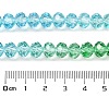 Transparent Painted Glass Beads Strands DGLA-A034-T8mm-A17-3