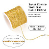 Brass Coated Iron Flat Cable Chains CH-TAC0007-02G-13