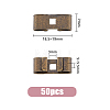 50Pcs Tibetan Style Iron Bolo Tie Slides Clasp Accessories IFIN-FH0001-76-2