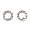 304 Stainless Steel Twisted Jump Rings STAS-H129-02P-1