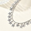 304 Stainless Steel Charm Bracelets for Women BJEW-D466-06P-4