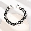 304 Stainless Steel Link Chain Bracelets BJEW-F529-14EB-1