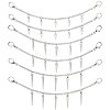 3 Sets 3 Styles 304 Stainless Steel Boot Strap Chains HJEW-SP0001-71-7