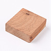 Square Wooden Pieces for Wood Jewelry Ring Making WOOD-WH0101-29N-2
