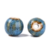 Vintage Porcelain Corrugated Beads PORC-N013-11H-2
