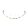Natural Baroque Keshi Pearl Column Beaded Necklaces for Women NJEW-JN06235-2