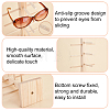 Wooden Eyeglasses Display Stands ODIS-WH0043-16A-4