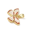 Brass Enamel Pendants KK-F924-11G-02-2