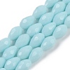 Opaque Solid Color Imitation Jade Beads Strands GLAA-N005-P6mm-D11-1