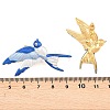 304 Stainless Steel Enamel Ear Studs Earrings EJEW-H179-02G-3