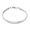 304 Stainless Steel Link Chain Bracelets for Women BJEW-Z178-12P-4