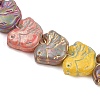 Baking Paint Glass Beads Strands GLAA-F133-05-3